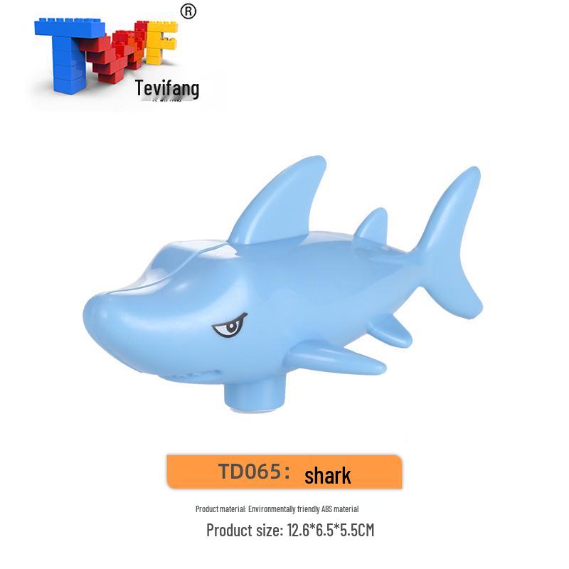 Крупные строительные блоки из частиц: Совместимые Игрушки для Обучения Животным Фермы Прерии Океана для Детей