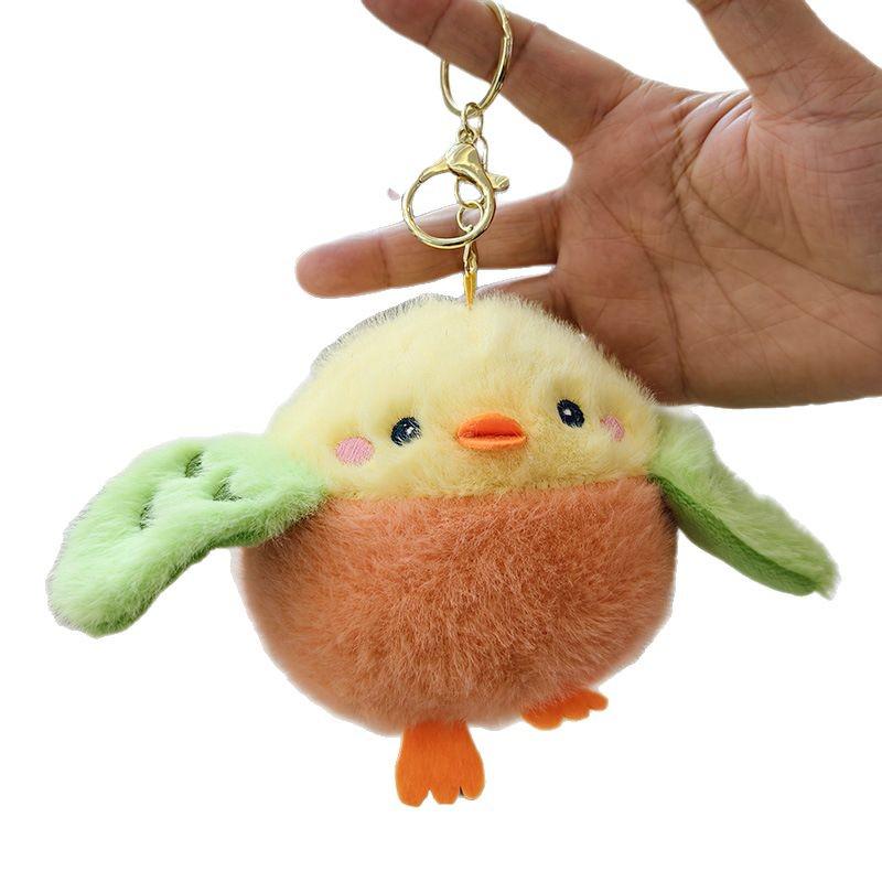 Плюшевый кулон-брелок в виде интернет-знаменитости Пингвина и Воробья