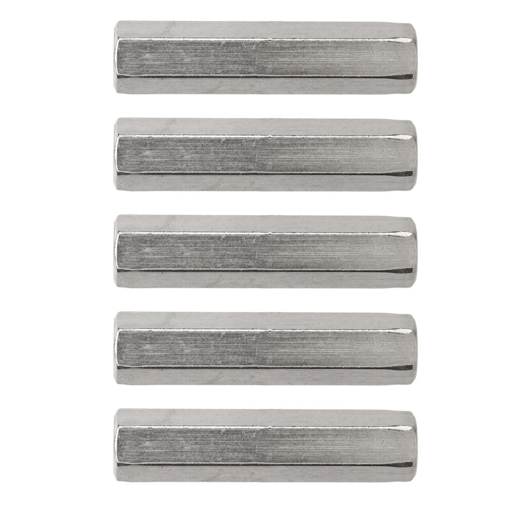 5Pcs Silver M8 Hex Coupling Nut Safe Practical Stainless Steel Coupling Nut Kit for Industrial Machine