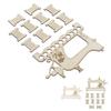 Embroidery Thread Organizer Board Lightweight Sewing Machine Shape Wooden  Stitch Floss Holder