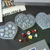 Рождественские 3D силиконовые формы для ногтей - Снеговик, Елка, Олень, Пряничный человечек, DIY украшения для маникюра для салона, домашнего нейл-арта