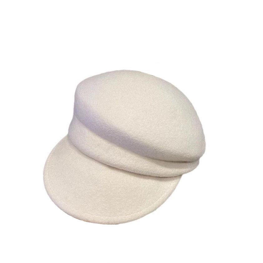 Шерстяной берет Newsboy в корейском стиле - восьмиугольная кепка осень/зима