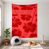 Passionate Hibiscus (1) Customizable name decorative wall tapestry ideal choice for wall decor in bedrooms living rooms dorms and home