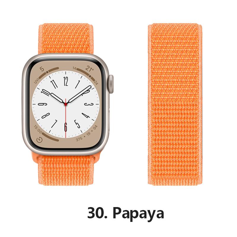 Нейлоновый ремешок для Apple Watch 10 Ремешки 46мм 44мм 40мм 45мм 41мм 49мм 42мм 38мм Браслет Correa iwatch Серия 8 se 7 6 3 9 11 40 мм