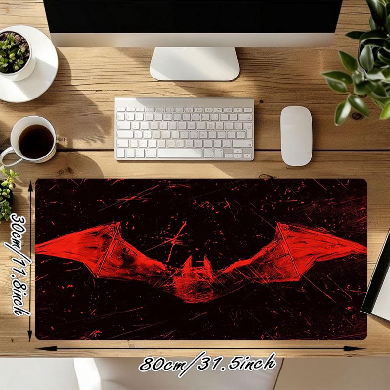 Bat Silhouette Xl Gaming Mouse Pad Nonslip Rubber Base Stitched Edge Waterproof Desk Mat For Pc Laptop Gamer Office Computer Accessories C92750