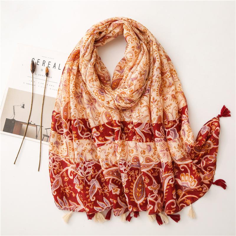 Summer Outdoor Sun Protection Beach Scarves Woman Girl Fashion Shawl Scarf Ladies Casual Daily Pashmina Wrap