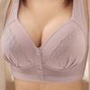 Бюстгальтер с застежкой спереди для женщин, бюстгальтеры Push Up, бесшовный беспроводной бюстгальтер, большой размер, сексуальное женское белье, чашка 36–46 B