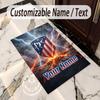 Crystal Velvet Rug Atletico Madrid Print Custom Name Text Floor Mat Home Decor