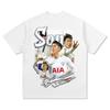 2025 Men's Sumnmer  Cotton T-shirt Son Heung-min South Korean Hotspur Print Football Series American Style Short Sleeve T-Shirt