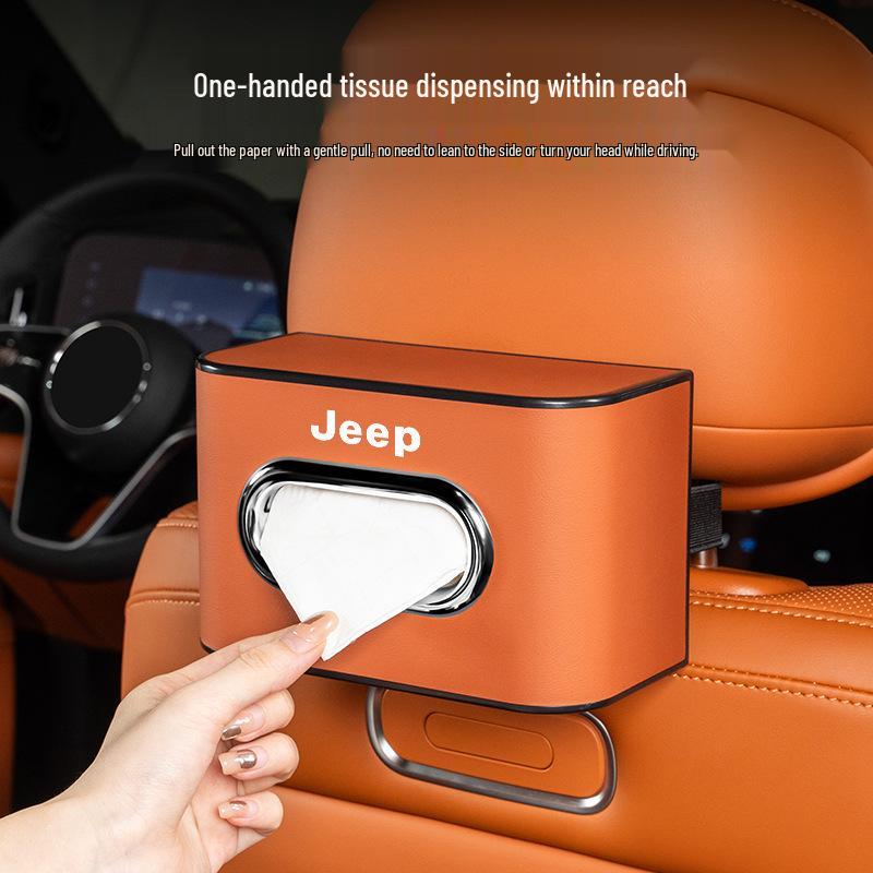 Автомобильная салфетница для Jeep Compass, Liberty, Patriot и Commander: Выдвижная конструкция подлокотника и спинки сиденья