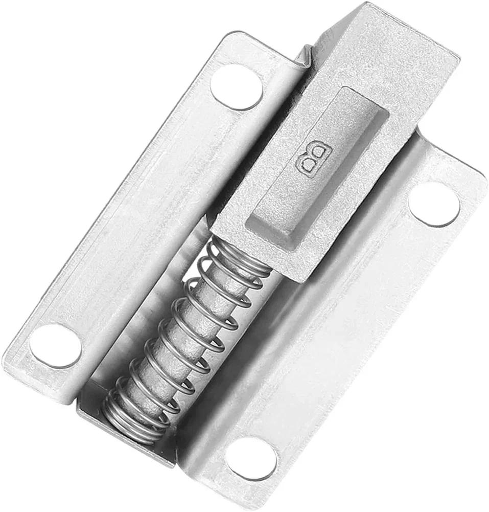 Stainless Steel Automatic Spring Latch Lock Toilet Door Buckle Bolt Anti-theft Wooden Door Latch 50mm/2 Inch Spring Bounce Lock