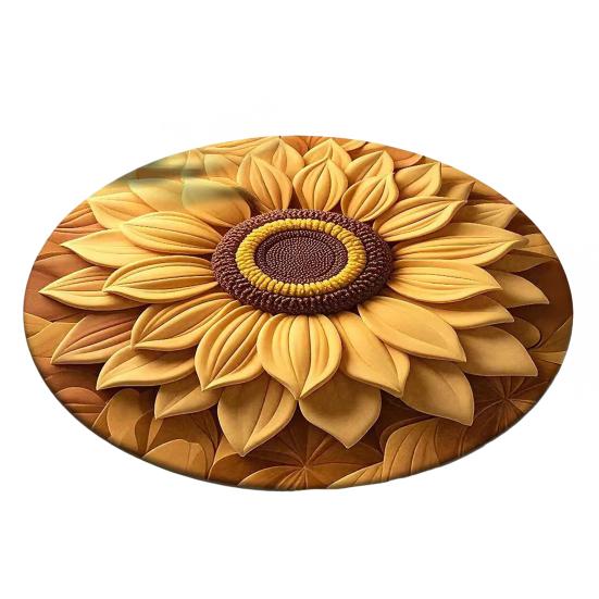 3D Flower Floor Mat Absorbent Large Flower Area Rug Non-Slip Bathroom