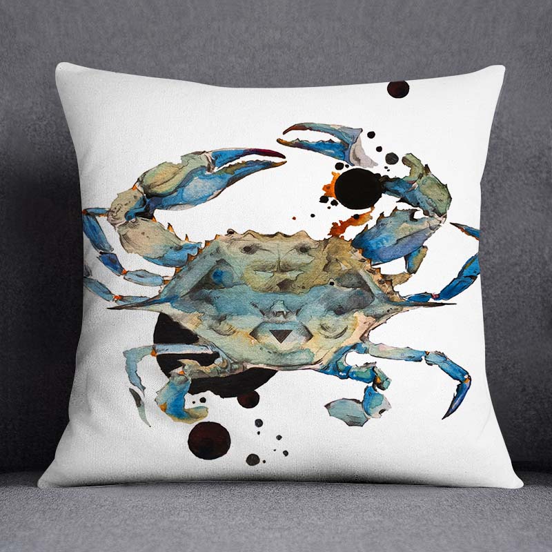 Наволочка с изображением морского животного и русалки, украшение для дома, квадратная наволочка, украшение для дома и офиса, наволочка