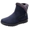 Autumn and Winter New Warm Women's Snow Boots Side Zipper Low Heel Casual Women's Shoes