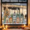 Reusable PVC Stickers Christmas Static Window Clings, Glass Stickers, Xmas Winter Snowflake Decals Festive Shop Display for Home Store Holiday