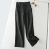 Women Cotton Linen Casual Wide Leg Pants High Waist Women Baggy Straight Trousers Vintage Ankle-length Pantalones Summer Sweatpant