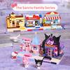 Нетоксичные конструкторы Sanrio в собранном виде Hello Kitty Kuromi Cinnamoroll My Melody Модели Строительные Блоки Игрушка Украшение Детские Праздничные Подарки