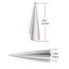 16 Pcs Cream Roll Moulds Stainless Steel, Cream Horn Cones Croissant Mould For Cannoli Tubes Ice Cream Lady