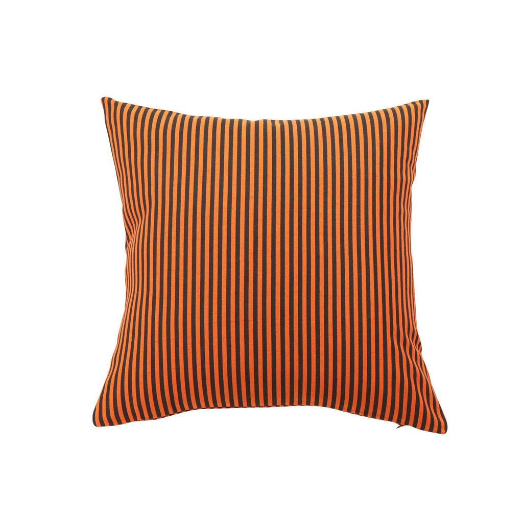 New Halloween Pillow Polyester Cotton Orange Black Plaid Pillow Cover Home Sofa Cushion Cushion Cover