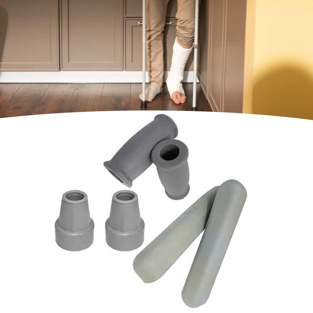 6 шт. подушки для костылей, чехлы для подмышечных кулаков, запасные части, товары для ухода за пожилыми людьми, аксессуары