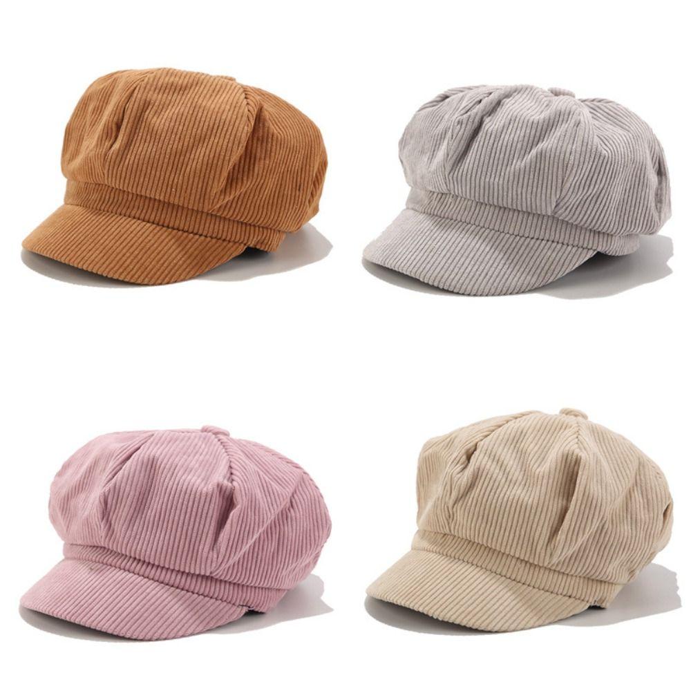 Windproof Painter's Hat Vintage Autumn Winter Sun Cap Casual Newspaper Hat Outdoor