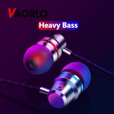 VAORLO 3,5 мм наушники с тяжелым басом, проводные наушники HiFi, стерео музыка, гарнитура-вкладыши с микрофоном для смартфонов, компьютеров