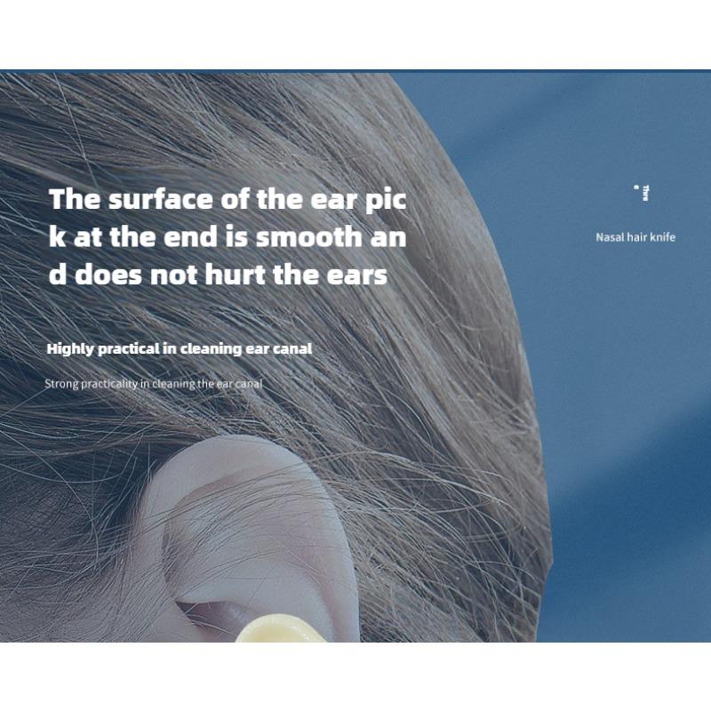 Бритва для удаления волос в носу Ручная очистка Специальный набор для бритья Мужской и женский инструмент для стрижки ноздрей с защитой от царапин Двойная головка