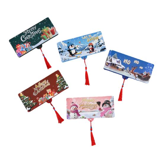 Christmas Cash Gift Envelopes Surprise Xmas Money Gift Card Holder with 6 Slots DIY