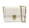 [Pre-Owned] White Leather Shoulder Bag - Very Good #1BWOC82