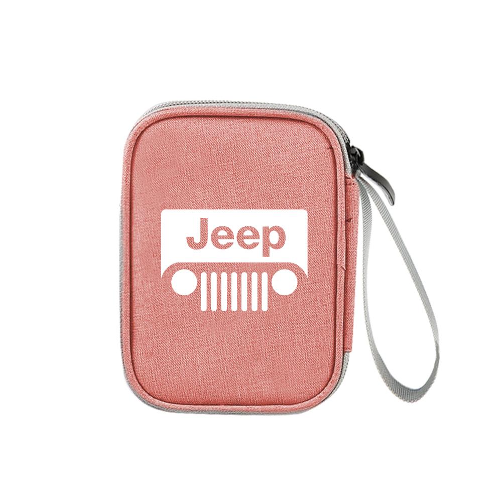 Multifunction Car Storage Bag Key Case USB Organizer Stowing Tidying Acceccories For Jeep JPB Renegade Wrangler Compass Cherokee