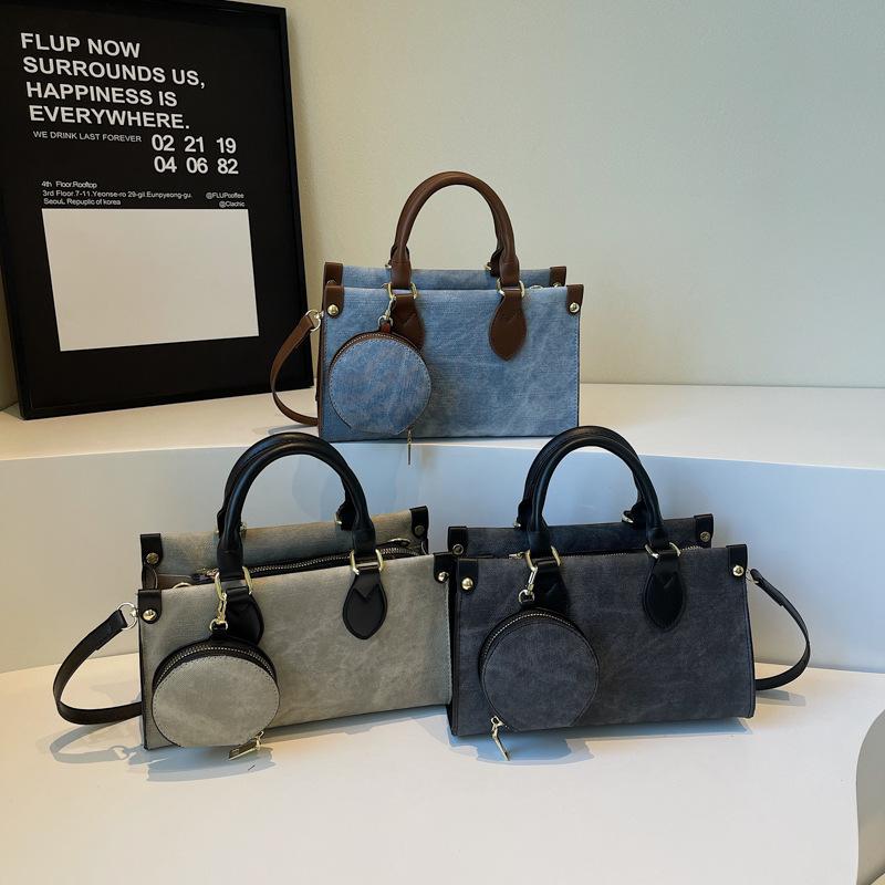 Новая сумка женская трендовая повседневная простая сумка-мессенджер популярная контрастного цвета женская сумочка сумка-тоут для поездок