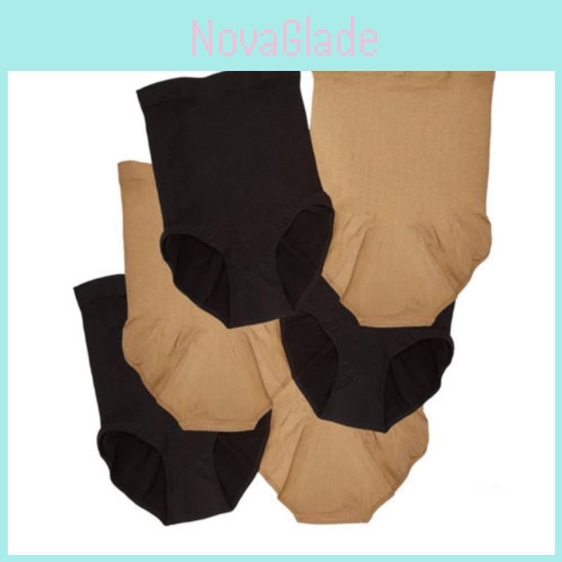 Бесшовные трусики с высокой талией для коррекции фигуры, дышащая нейлоновая ткань для послеродовых женщин