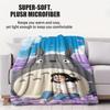 Classic Cartoon Anime TTotoros Blanket For Office Travel Comfort Leisure Camp Travel Multifunctional Universal Blanket Fan Gift