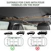 2Pcs Snap Buckle Car Fishing Rod Holder 7 Rod Capacity Car Fishing Pole Carrier  SUV