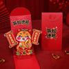 Folding 3D Chinese Red Envelopes Traditional Hongbao 2025 Snake Year Money Packet Blessing New Year Lucky Money Bag