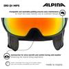 ALPINA ORO QV MIPS Ski and Snowboard Helmet with Polarized Photochromic Mirror and Glasses Size Cm Visor, MIPS, Compatible, 55-59