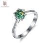 BR Real 925 Sterling Silver 3.0ct Moissanite Ring For Women Round Brilliant Diamond Solitaire Wedding Engagement Rings Fine Jewelry