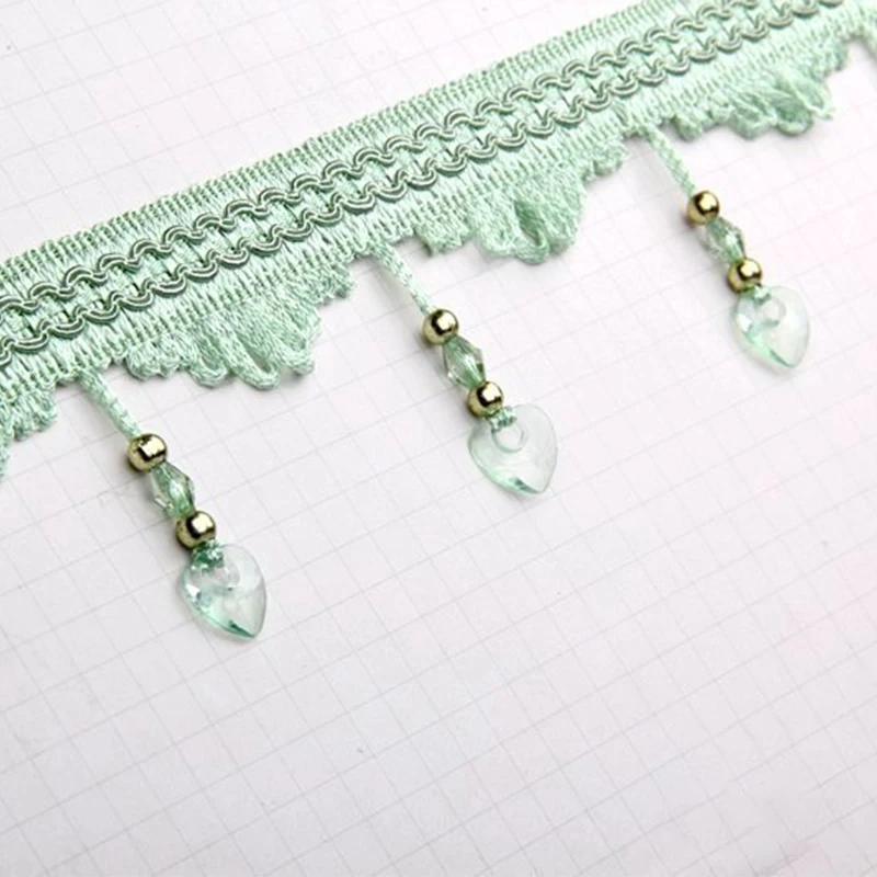 11,5 метров кружевная отделка для штор Love Beads кисточка бахрома для DIY занавеска драпировка диван обивка швейные аксессуары декор