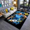 Sports Area Rug, Erling Haaland Man City 9 Cartoon Lightning Electric Poster, Fan Cave Decor, Non-Slip Mat