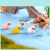 Adorable 5 Colors Mini Colorful Duck Resin Ornaments For Charming Micro Landscapes