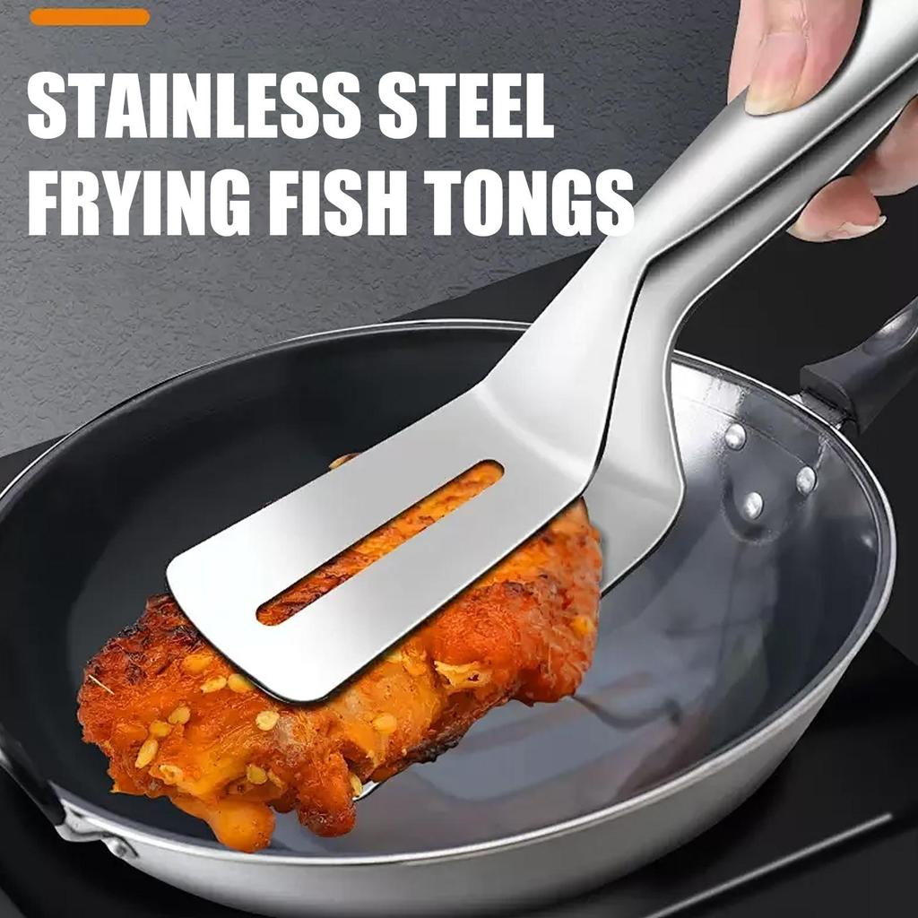 Зажимы для переворачивания стейков из нержавеющей стали для барбекю, многофункциональные щипцы для готовки, двухсторонняя лопатка, щипцы-лопатки, зажим для стейка
