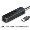 4 Ports USB 3.0 Hub With Power Adapter Multi USB Splitter Hub For Computer Accessories Multiple Expander USB2.0 Type C HUB