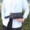 Waist Bag for Men, Close Fitting, Crossbody, Casual, Single Shoulder, Horizontal, Travel, Double-layer Mobile Phone, Men's Bag