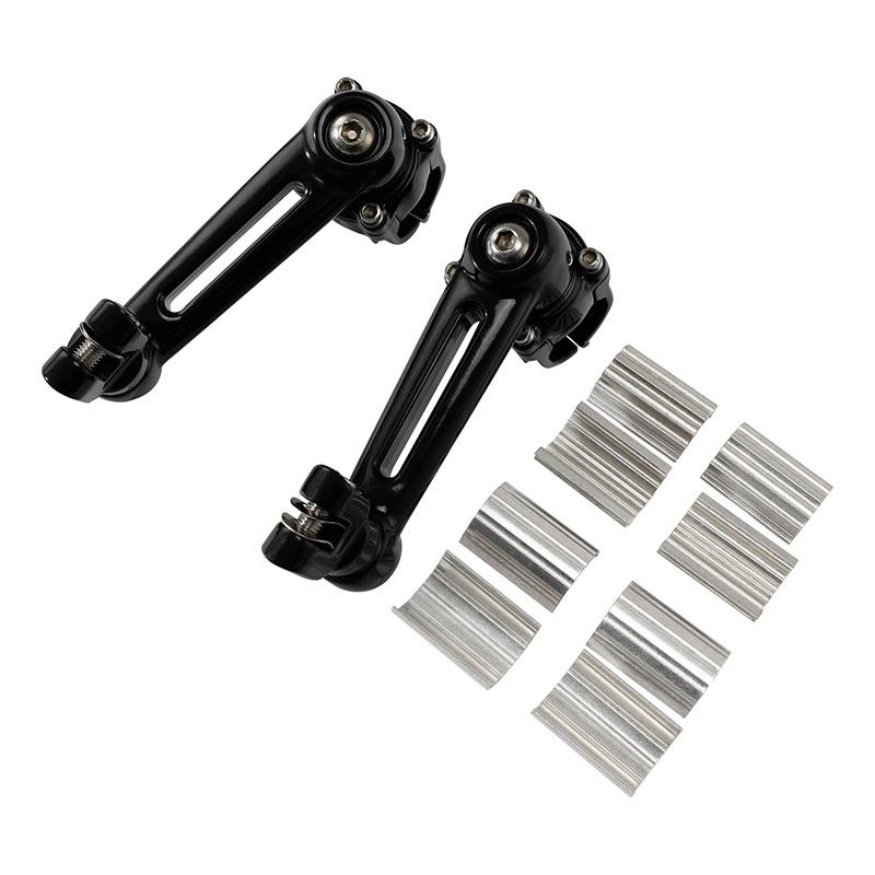 Motorcycle 25mm 32mm 35mm Footrests Front Foot Peg Mount For Honda Goldwing 1800 GL1800 Black/Chrome
