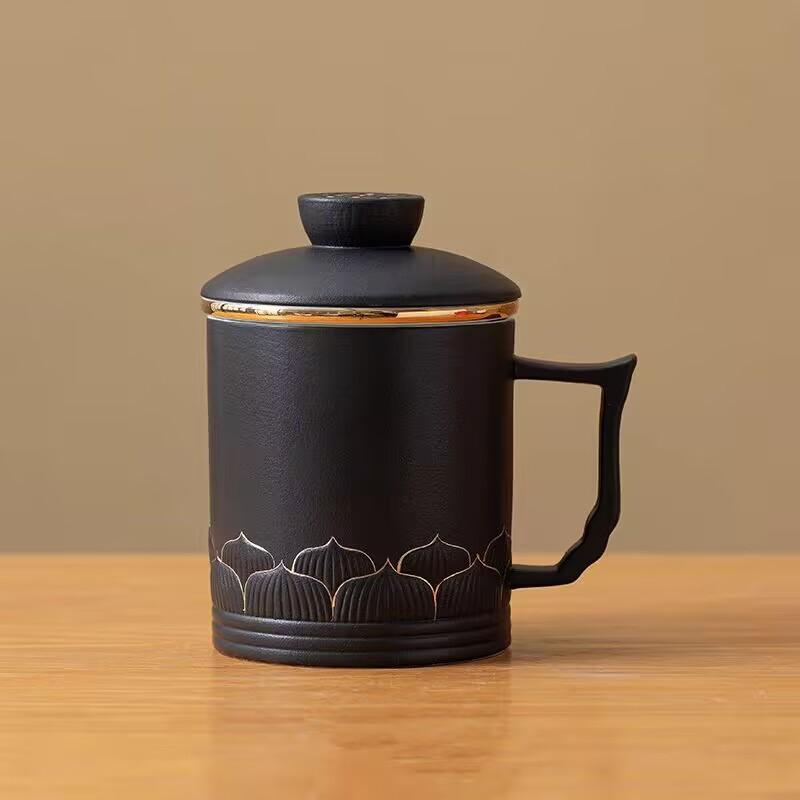 Dunhuang Merchandise Ailian Said Teacup With Lid For Sending Leaders, Older's Older's Day Gifts, Business Suveniers