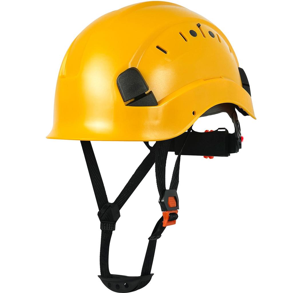 Work Safety Hard Hat for Engineer Slotted Ventilated Construction Safety Helmet for Men & Women Industrial Adjustable Ratchet