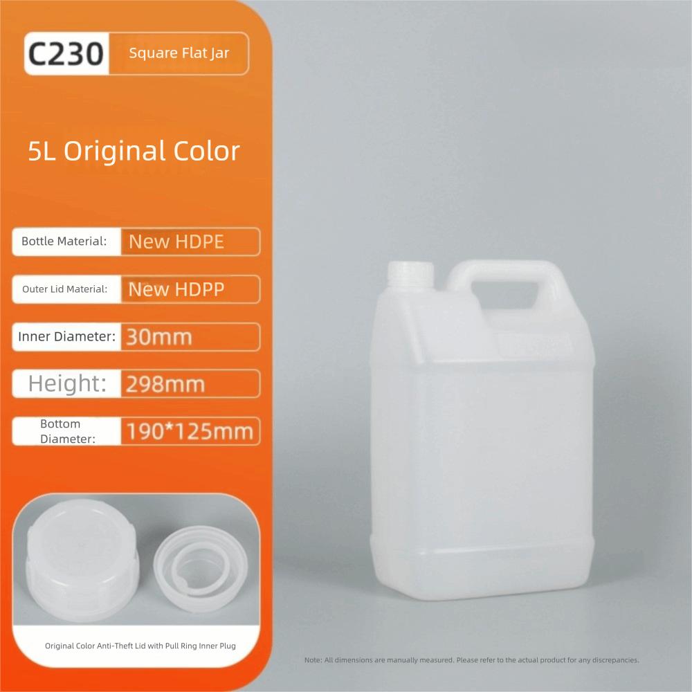 1/2/3/4/5/6/10 л Ведро из ПНД пищевого класса Канистра для масла Многоцелевая пластиковая герметичная бутылка Йогурт
