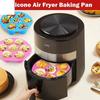 Силиконовая форма для кексов для фритюрницы, форма для кексов, кухня, универсальные аксессуары для Airfrye, форма для яиц, многоразовая круглая форма для пудинга