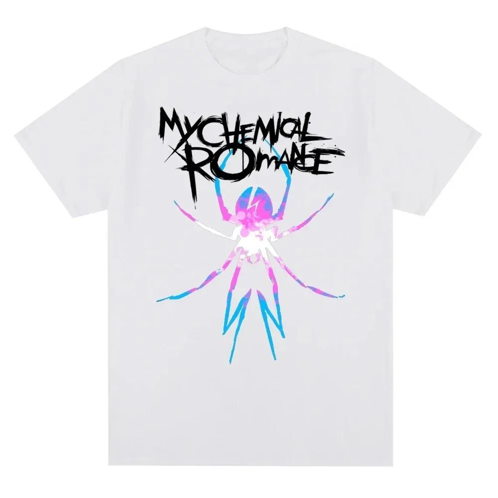 2024 My Chemical Romance Mcr Band Мужская Женская Хлопковая Футболка Футболка с принтом Футболка с коротким рукавом Уличная Трендовая Футболка Топы Одежда