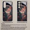 Для Samsung S26 S25 S24 S23 S22 S21 S20 A56 A36 A16 Galaxy Чехол для телефона с рисунком Луна и Звезды 2D Закаленное стекло